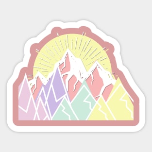 The mountains are my life - Daytime Sticker